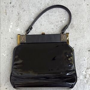 Vintage 50’s Crown Lewis patent leather bag